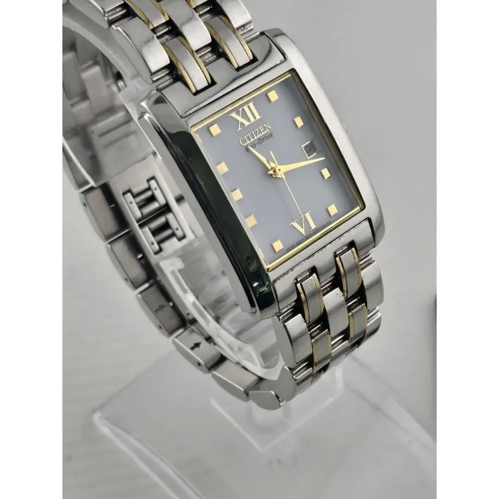 Mens Citizen Eco Drive Solar Watch E010-S004004 Date Very Nice Watch Runs - Picture 6 of 13